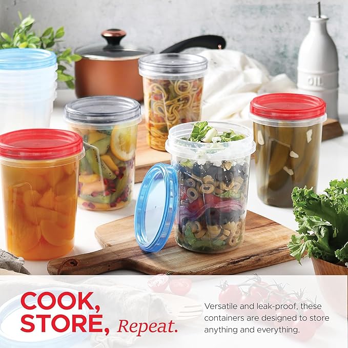 Tafura 12 Pack Leakproof Freezer Containers