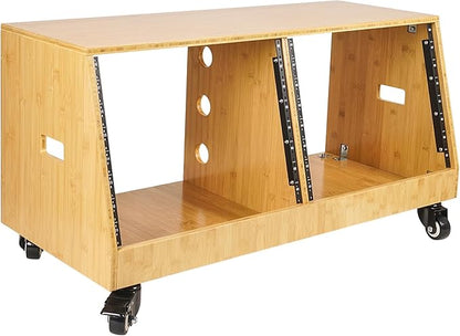 Sound Town DIY 2 x 8U Slanted Studio Rack