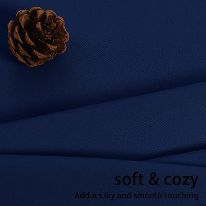 JIUZHEN Navy Blue Blackout Curtains