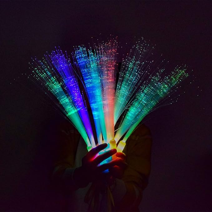 M.best 30pcs Glow Sticks Party Supplies, 3 Modes Colorful Flashing LED Light Up Glow Wands Sticks for Party Favors