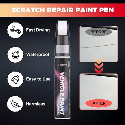 Emerald Lake Metallic(G6I/WA616D) Touch up Paint for Cadillac, Quick & Easy Fix for Car Scratches, 2 in 1 Car Touch up Paint with Pen Tip and Brush, Auto Scratch Repair Pen with Exact Color Match