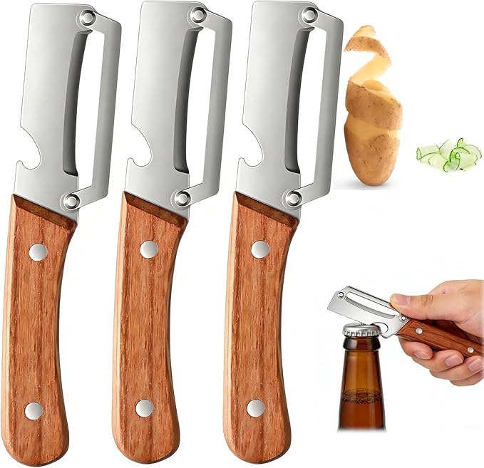3 Pack 2 in 1 Multi-Functional Vegetable Peeler
