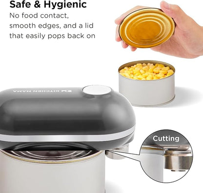 Kitchen Mama Mini Plus Rechargeable Electric Can Opener: USB-C Charging