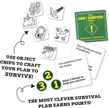 MindWare The How I Survived Card Game Hilarious for Kids & Adults Laugh til You Cry, Super Funny Kid-Humor Gift for Boys & Girls Ages 8+