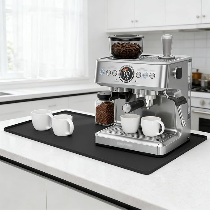 Silicone Coffee Mat, Eco-friendly, Hygienic Drying Pad, Leak-Proof and Non-Slip