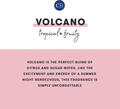 Capri Blue Volcano Scented Candles - Luxury Glass Jar Candles for Home Scented with Tropical Fruit & Sugared Citrus - Soy Wax Blend - Capri Blue Volcano - Aqua Color (19 oz)