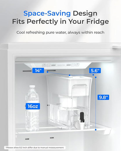 Waterdrop Fluoride-Reducing Water Filter Dispenser, 150-Gallon Long-Life