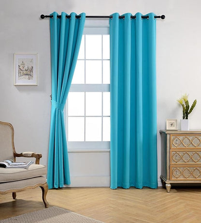 MIUCO Room Darkening Soild Grommet Window Blackout Curtains Panels