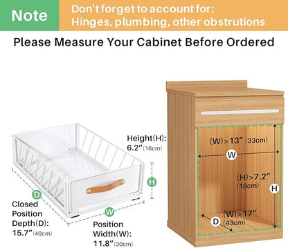 Pull out Cabinet Organizer, Heavy Duty Slide out Pantry Shelves Drawer Storage