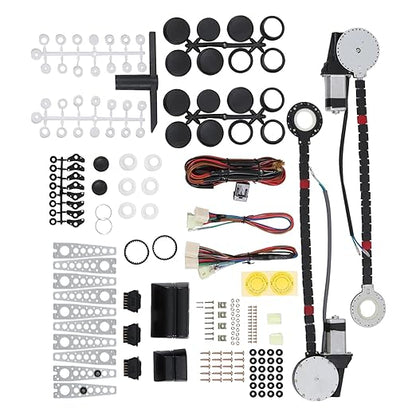 JDMSPEED New Universal Electric Power Window Lift Regulator Conversion Kit