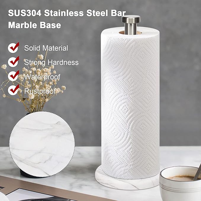 NearMoon Standing Paper Towel Holder, Kitchen Paper Towel Tissue Holder-