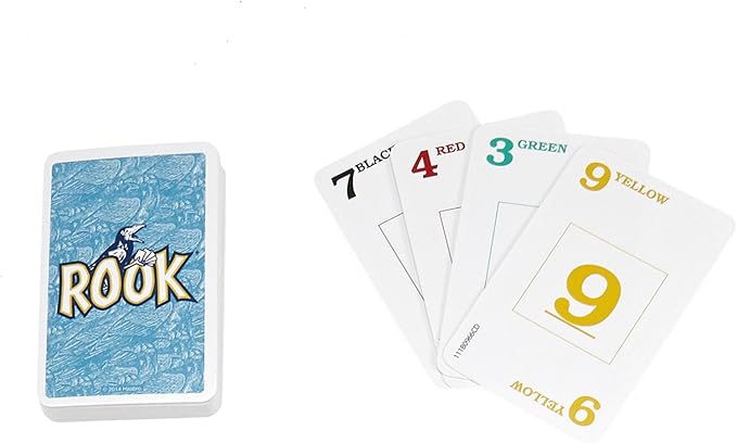 Hasbro Gaming Rook Card Game | Family Games for Kids, Teens, and Adults | 2 to 6 Players | Bidding and Trick-Taking Games | Fun Summer Activities | Vacation Travel Essentials | Ages 8+