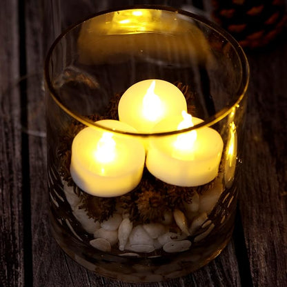 AGPTEK Tea Lights, 100 Pack Flameless LED Candles Battery Operated Tealight
