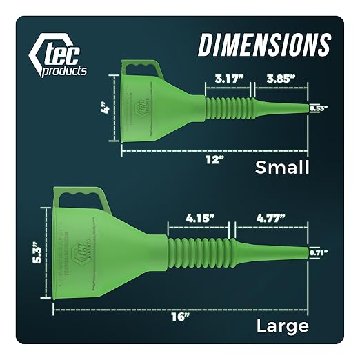 TEC Products FlexAll Long Flexible Funnels