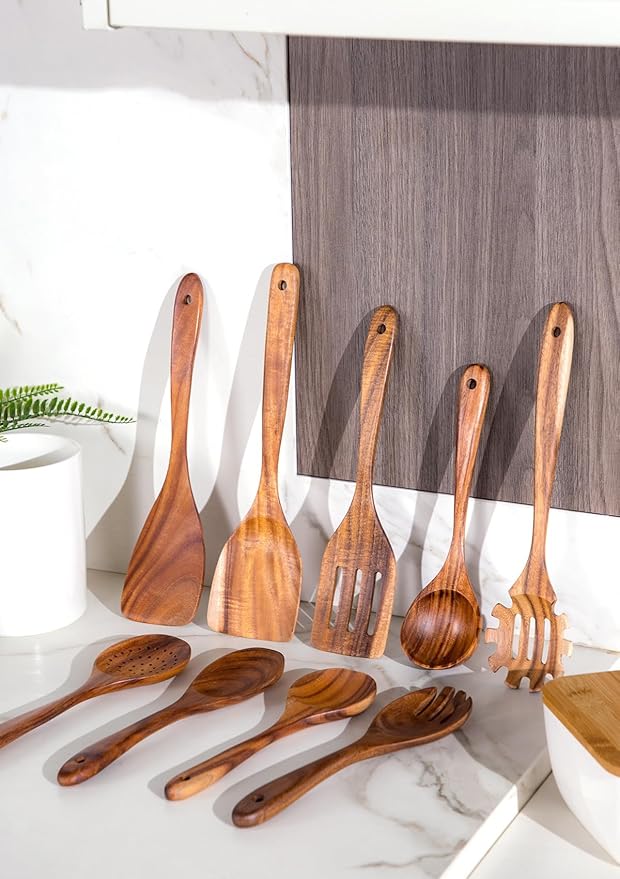 Nucookery Wooden Cooking Utensils Set