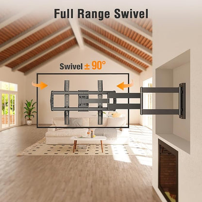 ELIVED Long Arm TV Wall Mount for Most 42-75 Inch TVs, 30 Inch Long Extension