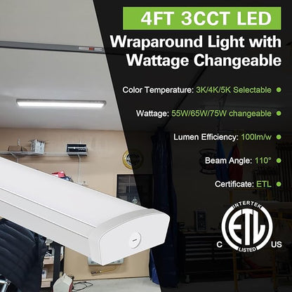 4FT LED Flush Mount Wraparound Light,