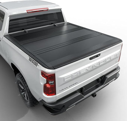 Toptiny Low Profile Flip Up Truck Bed Tonneau Cover Fits 2020-2026 Chevy/GMC Silverado/Sierra 2500/3500 HD New Body Style 6.9FT Bed (82.2")