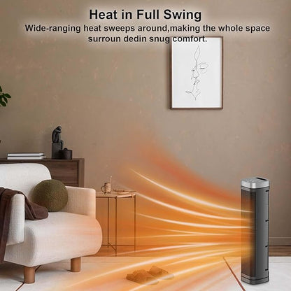 Portable Space Heater, 1500W Ceramic Heating Fan