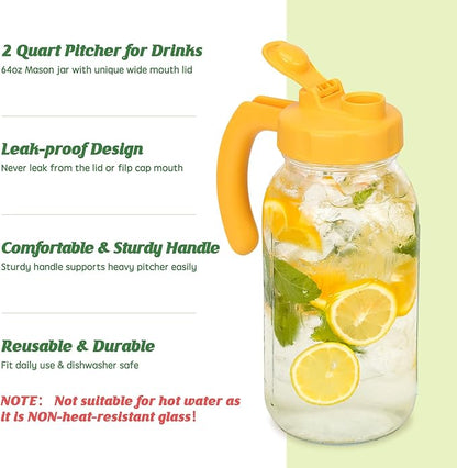 Soligt Glass Mason Jar Pitcher