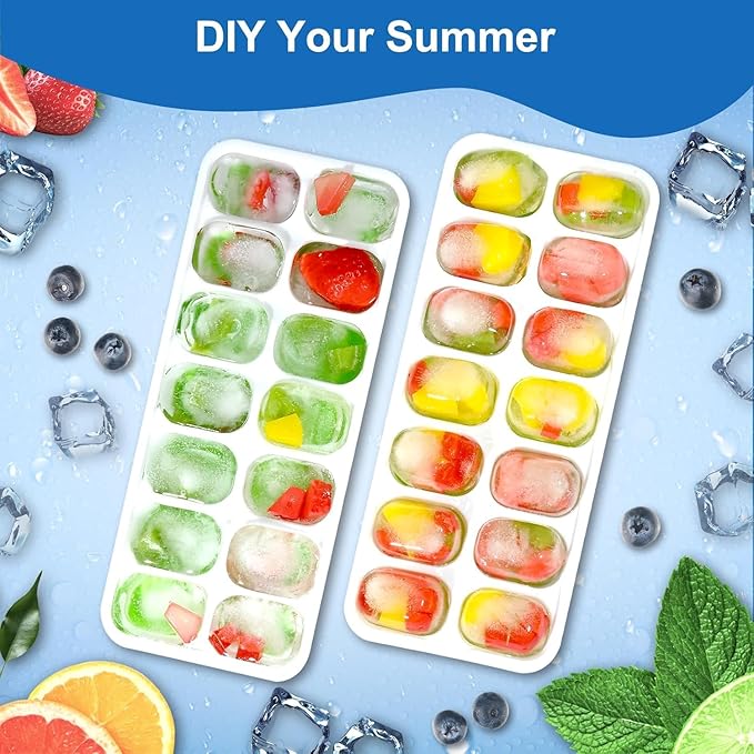 Ice Cube Tray, Ice Cube Trays for Freezer 5 Pack