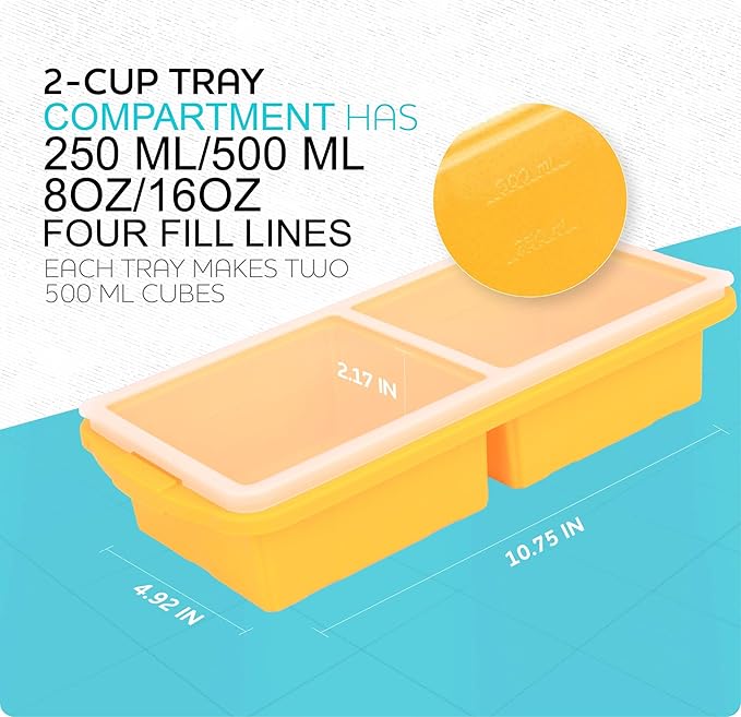 XOMOO Silicone Freezer Tray