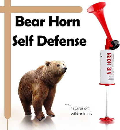 FARBIN Air horns Marine and Sports Pump Air Horn, Loud Sound Handheld Signal Boat Horn, Personal Safety Horn Alarm for Boating, Sports Events, Parties, Camping, Aggressive Animals (Handheld horn 4pcs)