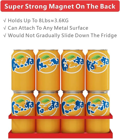 Magnetic Spice Rack For Refrigerator, Space Saving Magnetic Shelf For Fridge
