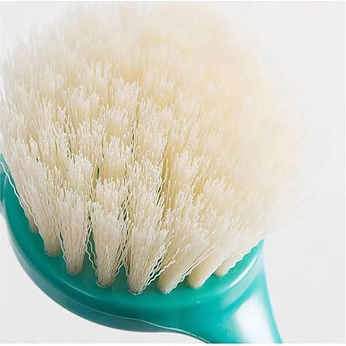 2 Pack Kitchen Dish Brush with Handle – Long Handle Scrubber with Tough Bristles
