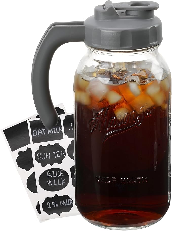 Soligt Glass Mason Jar Pitcher