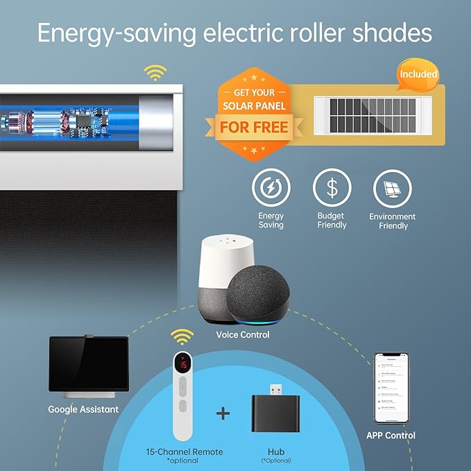 DENFOON Motorized Blackout Blinds