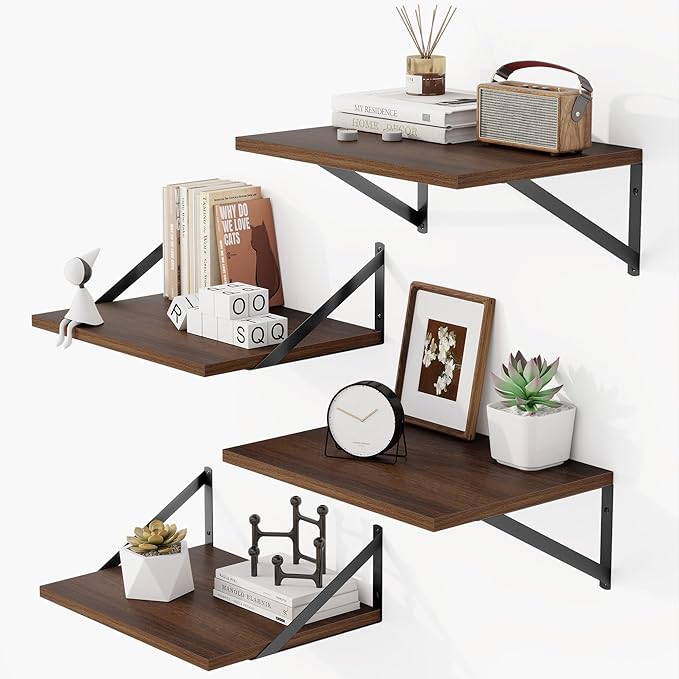 Heimlove 12 Inch Deep Floating Shelves