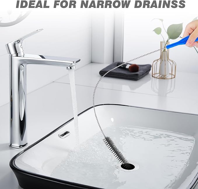 Refrigerator Coil Cleaning Brush，Sewer Set Brush Clog Remover,