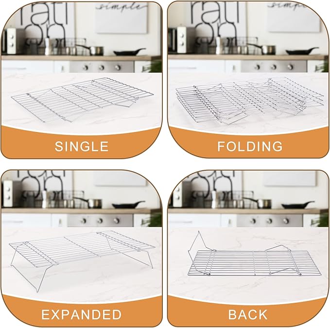 Cooling Rack for Baking 3 Tiers, Stainless Steel Baking Cooking Cooling Racks