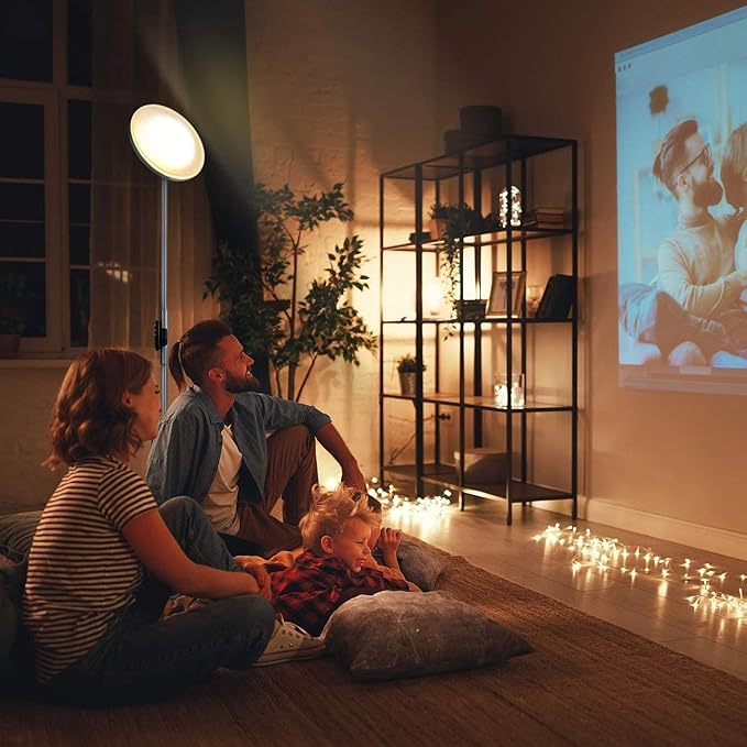 JOOFO Floor Lamp, 30W/2400LM Sky LED Modern Torchiere 3 Color Temperatures