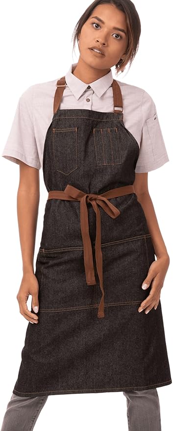 Chef Works Unisex Memphis Bib Apron