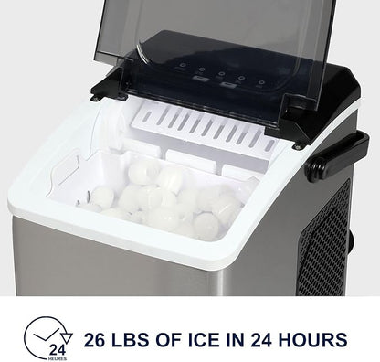 Koolatron Countertop Ice Maker – Maquina para Hacer Hielo en Casa, Nugget Ice
