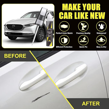 XNA Stormy Blue Pearl(35J) for Mazda Touch Up Paint, Car Scratch Remover for Nicks and Chips Repair, 2-In-1 Quick & Easy Fix Car Scratch Repair Kit with Exact Color-Matched