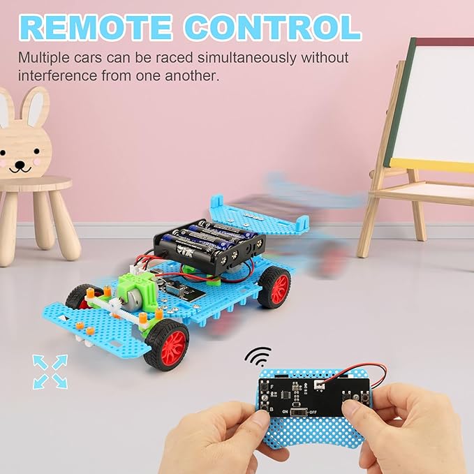 STEM Kits for Kids Age 10-12, Building Remote Control Car, Model Car Kits, Gifts for Boys 10-16, 3D Puzzles Science Educational Crafts, Toys for 10 11 12 13 14 Year Old Boys and Girls