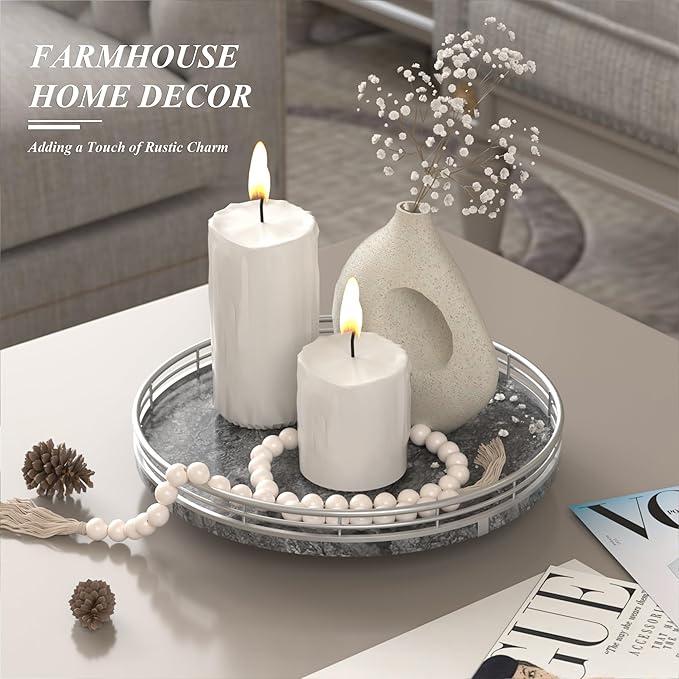 Gray Marble Lazy Susan Turntable