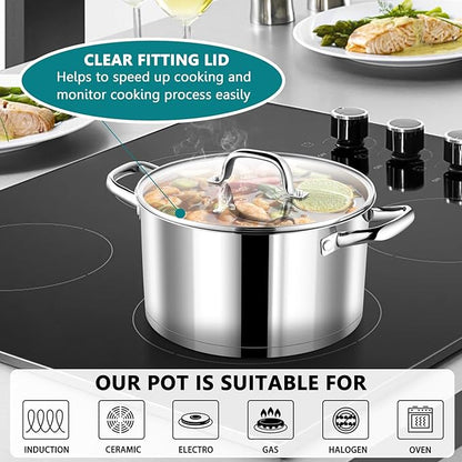 P&P CHEF 6 Quarts Cooking Stock Pot