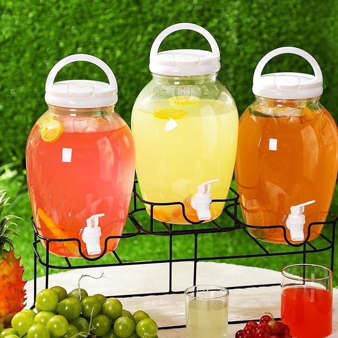 Tanlade 3 Pcs Plastic Drink Dispenser
