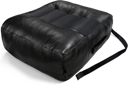 Adult Booster Car Seat Cushion for Office Chair & Driving 17.7"x15.7"x5.9" Thick Car Seat Cushion with Handle & Non-Slip Base Ergonomic Support Improved View