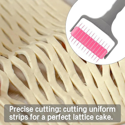 Pastry Lattice Roller Cutter, Pastry Cutter Roller DIY Baking Tool