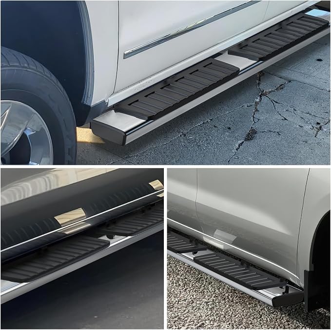 Nilight Running Boards for 2022 2023 2024 2025 2026 Toyota Tundra Crew Max Cab 4 Full Size Doors 6 Inch Stainless Steel Bolt-on Side Step Nerf Bars