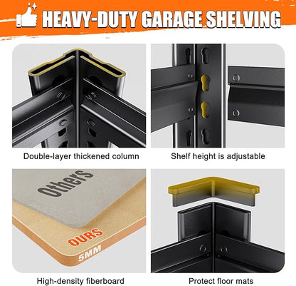 71" H-28 W-12 D Garage Shelving