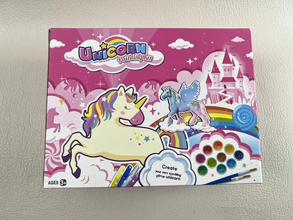 DIY Painting Unicorn Kit Arts and Crafts Set for Kids or Girls Decorate and Drawing 3D Toys for Children Gift(6 Unicorns)