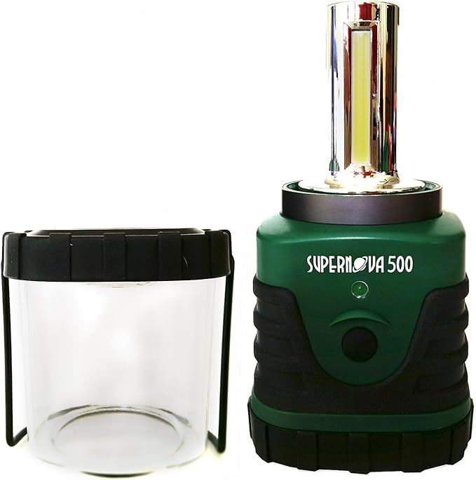 Supernova Battery Powered Lantern, Bright, Long Lasting, Weather-Resistant LED Camping Lantern, Great for Storms, Hurricane Supplies, Survival Kit, Power Outages, Outdoors, & Camping Essentials (500)