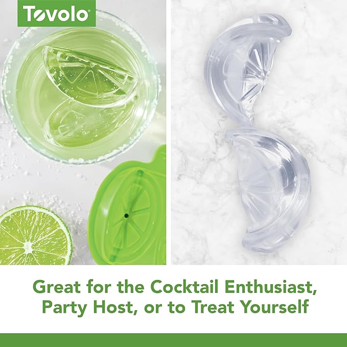 Tovolo Lime Wedge Ice Mold 2 Pack Fun Cocktail Ice Molds