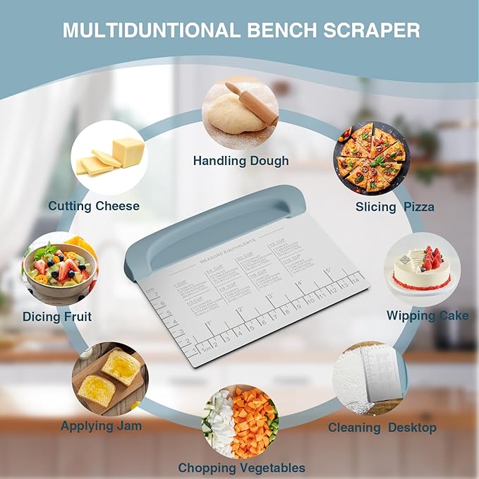 Bench Scraper Dough Cutter Tool